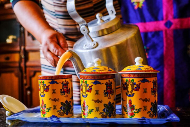 Traditional Tibetan tea.