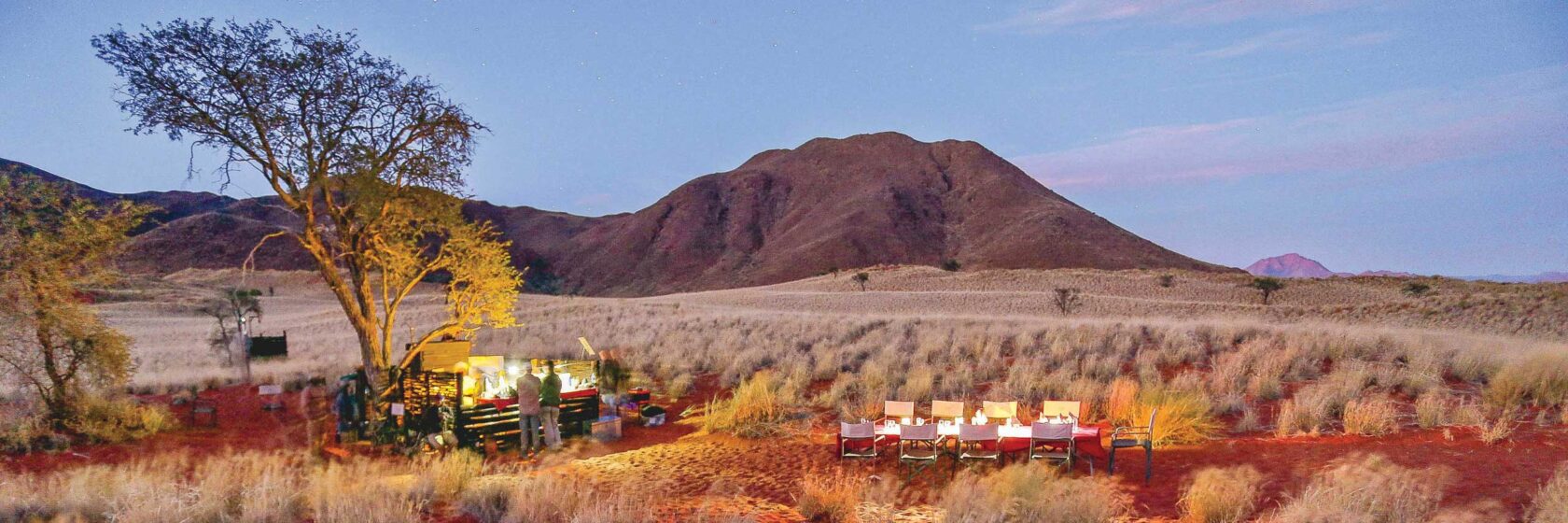 Tok Tokkie trail campsite in Namibia.